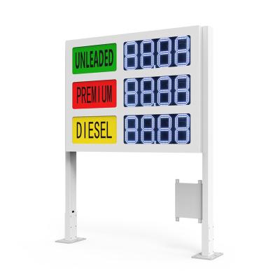 China 8ich 10inch 12inch Gas Station Digital Gas Station Sign LED Price Board Price Board for sale