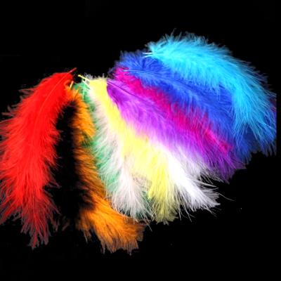 China Decoration Feather Turkey Material Colorful Fluffy Feather For Jewelry Decoration DIY Catcher Dream Marabou Plume Feathers for sale