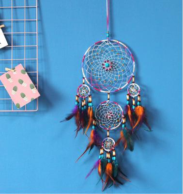 China HY0213 Goose Feather Catcher Factory Supplier Keychain Fashion Key Chain Key Chain Ornament Dream Feather For Christmas Bedroom Hanging for sale