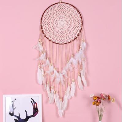 China HY9050 Goose Quill Feather Factory Decoration Supplier Fashion Ornament Large For Catcher Dreamy Bedroom Hanging Decoration for sale