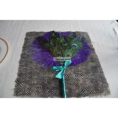 China Wholesale Cheap Guinea Feather Guinea Feather Place Mat for sale