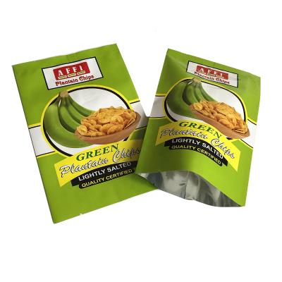 China Custom Printed Potato Chips Moisture Proof Packaging Plastic Heat Seal Food Plastic Bag For Plantain Chips Packaging for sale