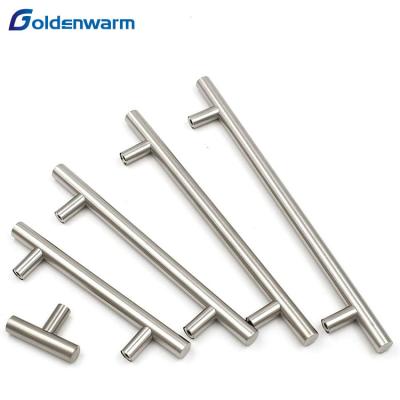 China Modern Stainless Steel Kitchen Hardware Cabinet Handles And Knob Brushed Nickel T Bar for sale