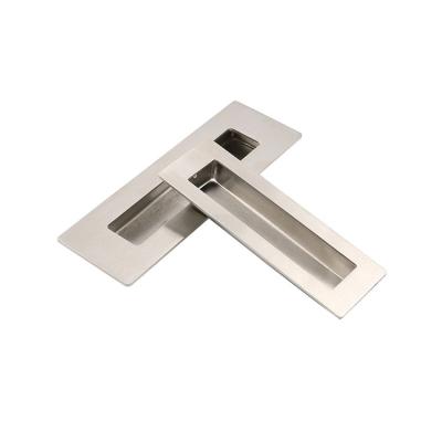 China Modern Closet Wardrobe Drawer Conceal Recessed Sliding Pull Handle In Stainless Steel Material for sale