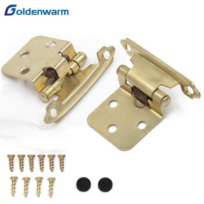 China Modern Brass Kitchen Variable Overlapped Cabinet Hardware Self Closing Hinges For Kitchen for sale