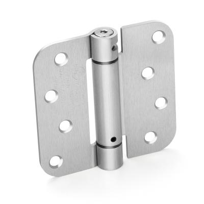 China Iron Spring Hinge Satin Nickel Radius Corner High Quality Modern Door Hinges for sale