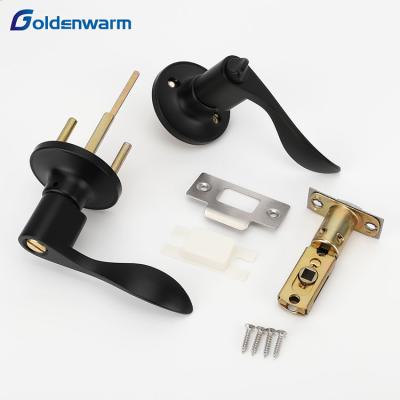 China Modern Stainless Steel Zinc Alloy Lever Latch Tubular Passage Door Handle Lock for sale