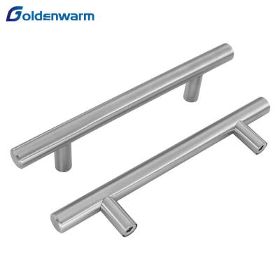 China Modern Stainless Steel Door T Bar Straight Handle Pull Knobs Furniture Hardware for sale