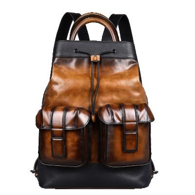 China Fashion Waterproof Casual Bag Travel Designer Rucksack Leather Backpack for sale