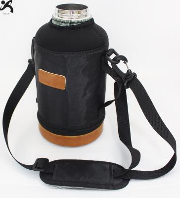 China 2.2 L Waterproof Gallon 64oz Custom Logo Gym Sports Water Bottle Half Sleeve Gift Carrier Protective Bag for sale