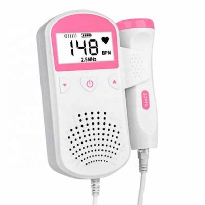 China Hospital Home Maid Clinic Portable Fetal Doppler Pregnant Baby Improved Pregnancy Fetal Home Heart Doppler for sale