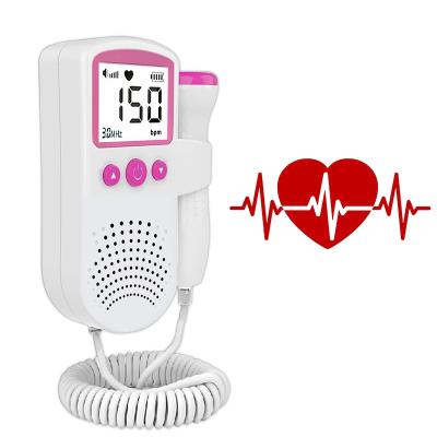 China Home Hospital Official Portable Fetal Fetal Clinic Heart Rates 2.5Mhz 3.0Mhz Doppler Monitor Ultrasonic FHR LCD Probe Detector New for sale