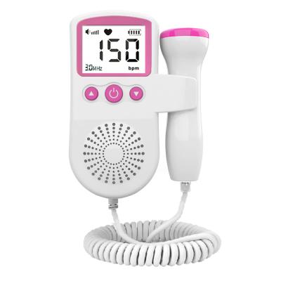 China Portable Clinic Home Hospital No Radiation Babies Fetal Doppler Heart Rate Monitor for sale