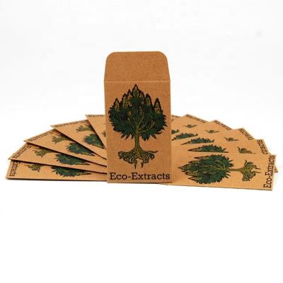 China Custom Burst Wrap Label Extract Concentrate Seeds Shatter Packaging Kraft Paper Wraps for sale