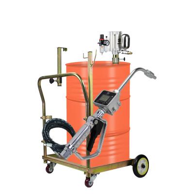 China Automotive industry 200L lubricating oil pumping device digital display metering pump pneumatic thin oil filling machine for sale