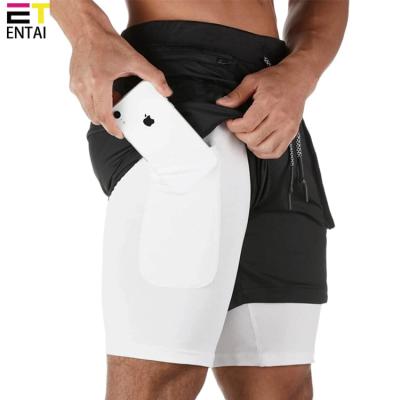 China Custom Comfortable Anti-Wrinkle Men Fitness Workout Shorts Lightweight Gym Short Pants With Pocket for sale