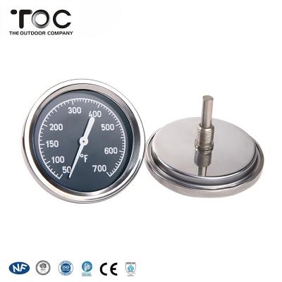 China 304 Stainless Steel Body Oven Stainless Steel Thermometer Industrial Non-Stick Oven Grill Temperature Gauge for sale