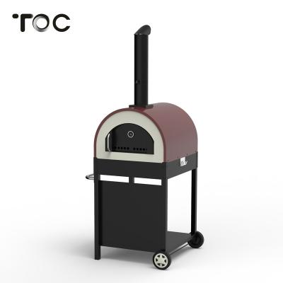 China Outdoor Cold Rolled Steel Wood Pizza Oven for sale