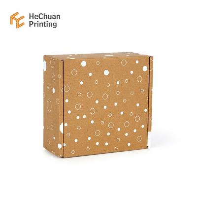 China Recyclable Internal Mute Glue Lining Exterior Fractional Screen Printing E-groove Corrugated Recyclable Folding Box Dye Packaging Box for sale