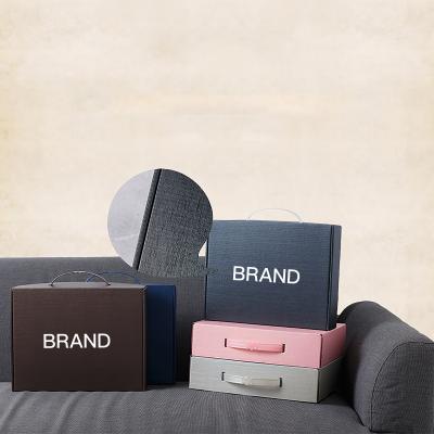 China Small Recyclable Full Color Printing Mailing Corrugated Cardboard Box For Mailing Literature Packing Mailer for sale