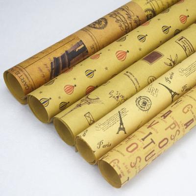 China High Quality Newspaper Wrapping Paper Fresh Flower Christmas Gift Wrapping Anti Curl Paper for sale