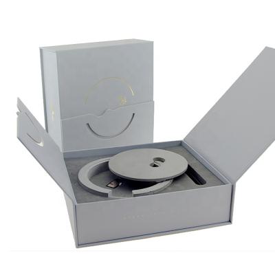 China FSC Recyclable Cajas De Regalo Custom Hollowed- Magnetic Flip Lid Gift Packing Box, Keepsake Box for sale