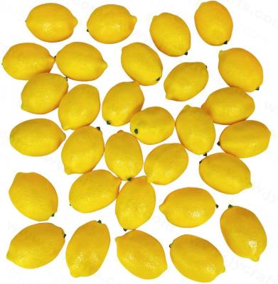 China Realistic fake lemon fake lemon wedding event decoration and party supplies artificial fruit fake fruit fake lime for sale