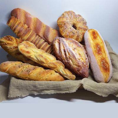 China Fake World Decorative Artificial Bread Props Photography Food Model Bread For Window Display for sale