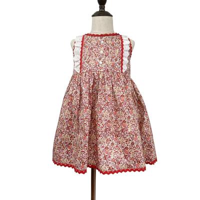 China 2020 All Over Breathable Hot Sale 100% Cotton Woven Poplin On Print Summer Kids Dresses For Girls for sale