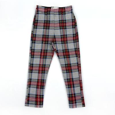 China Breathable Jacquard Plaid Leggings For Baby for sale