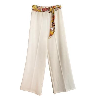 China Anti-Wrinkle Women High Waist Women Long Leg Pants Casual Wide Leg Pants for sale