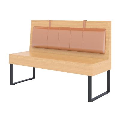 China Modern Durable Leather Club Booth Modern Metal Frame Metal Restaurant Commercial Seating Booth for sale