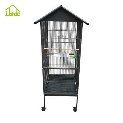 China Breathable Welded Wrought Iron Stainless Steel Wire Breeding Parrot Cage Bird Cage for sale