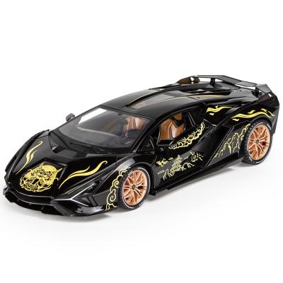 China Diecast Toy 1:18 Diecast Characteristic Chinese Alloy Car Lamborghini Si-ngan Vision Model Diecast for sale