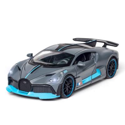 China Diecast Model Car Child 1:32 Toy Diecast Sound And Light Zinc Alloy Casting Toys For Children Boy Girl Gift Bugatti DIVO Car Model Toy for sale