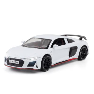 China Diecast Diecast Model Toy Car 1/24 Scale Audi R8 Combine Model Car Children's Toy Decoration Vehicles for sale