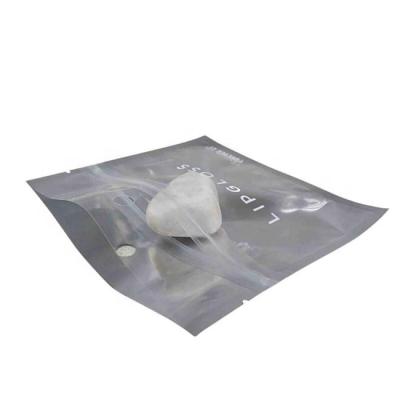 China Foil Back Lip Gloss Packaging Aluminum Foil Bags Recyclable Clear Front Cosmetic for sale