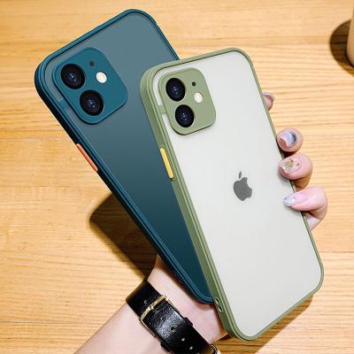 China Hot Selling Shockproof Matte Clear Luxury Cell Phone Case Cover Device Smartphone Shockproof Case For iPhone 11 12 13 pro Max Case for sale