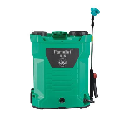 China Agricultural Use Or Garden Use Farmjet Dual 16L/18L/20L Pump Rechargeable Agricultural Backpack Electric Sprayer With Battery for sale