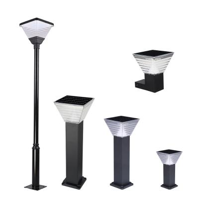 China Garden Park European Decor Solar Powered Bollard Led Solar Outdoor Garden Light for sale