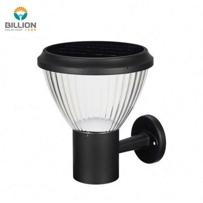 China Outdoor Waterproof Polycarbonate Mount LED Garden Path Landscape Yard Solar Powered Wall Light for sale