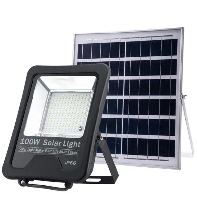 China Garden Garden Wall Mount SMD Flood Lamp 50W 100W 200W 300W Outdoor Rechargeable Led Solar Flood Light for sale