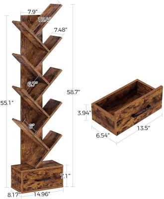 China Expandable Free Standing Display Floor Bookcase Storage Shelf Floor Standing Display Shelf for sale