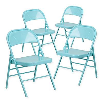 China Foldable Home Furniture Metal Silla Indoor Steel Portable Stacking Folding Chair for sale