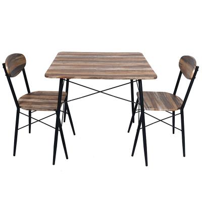 China Convertible Modern Steel High Quality MDF Dining Room Furniture Dining Table And Chairs Set for sale