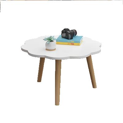 China Modern Design Home Kitchen MDF Convertible White Standing Tea Table Coffee Table for sale