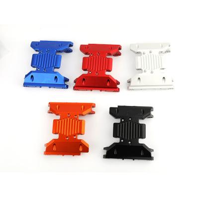 China RC Hobby Aluminum Alloy Transmission Center Skid Plate Gearbox Mount For 1/6 Axial Tracker Scx6 Jeep Upgrade Parts Rc Car for sale