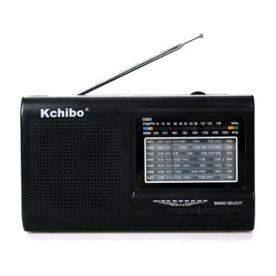 China Amazon Receiver Good High Sensitivity FM MW Hot Selling Portable Radio Kchibo Switch Band 9 Multiband With Big Speaker for sale