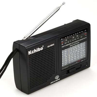 China Portable FM/TV/MW 10 Band Radio Receiver World Band AM Kchibo Multiband AM Kchibo Radio for sale