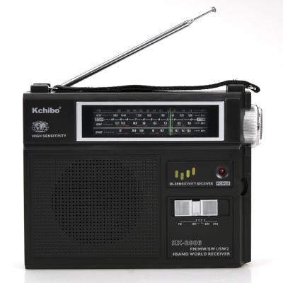 China High Sensitivity Kchibo Antique Style No mw 4 Band Multifunctional FM Screen AC Power Supply Switch Portable Radio for sale